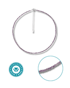 Gargantilla Amatista Plata Ley