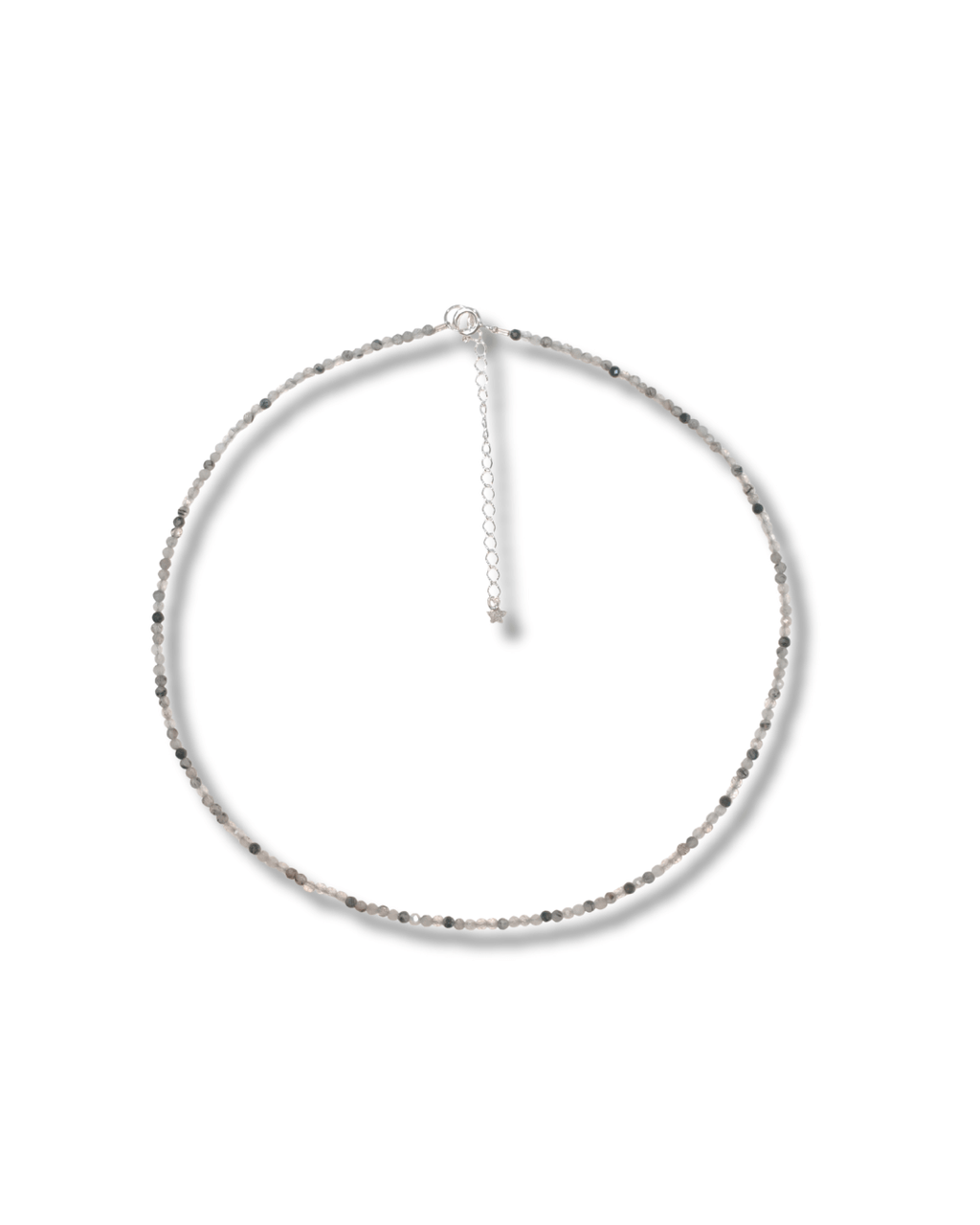 Gargantilla Cuarzo Turmailinado Plata Ley