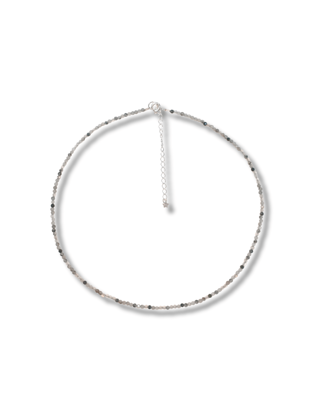 Gargantilla Cuarzo Turmailinado Plata Ley