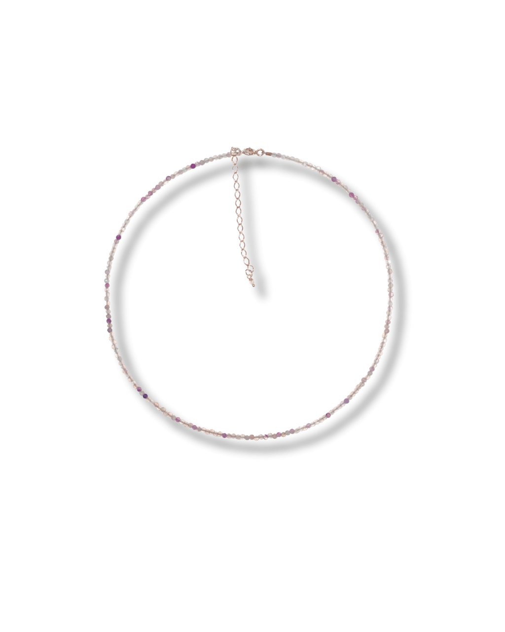 Gargantilla Fluorita Plata Ley