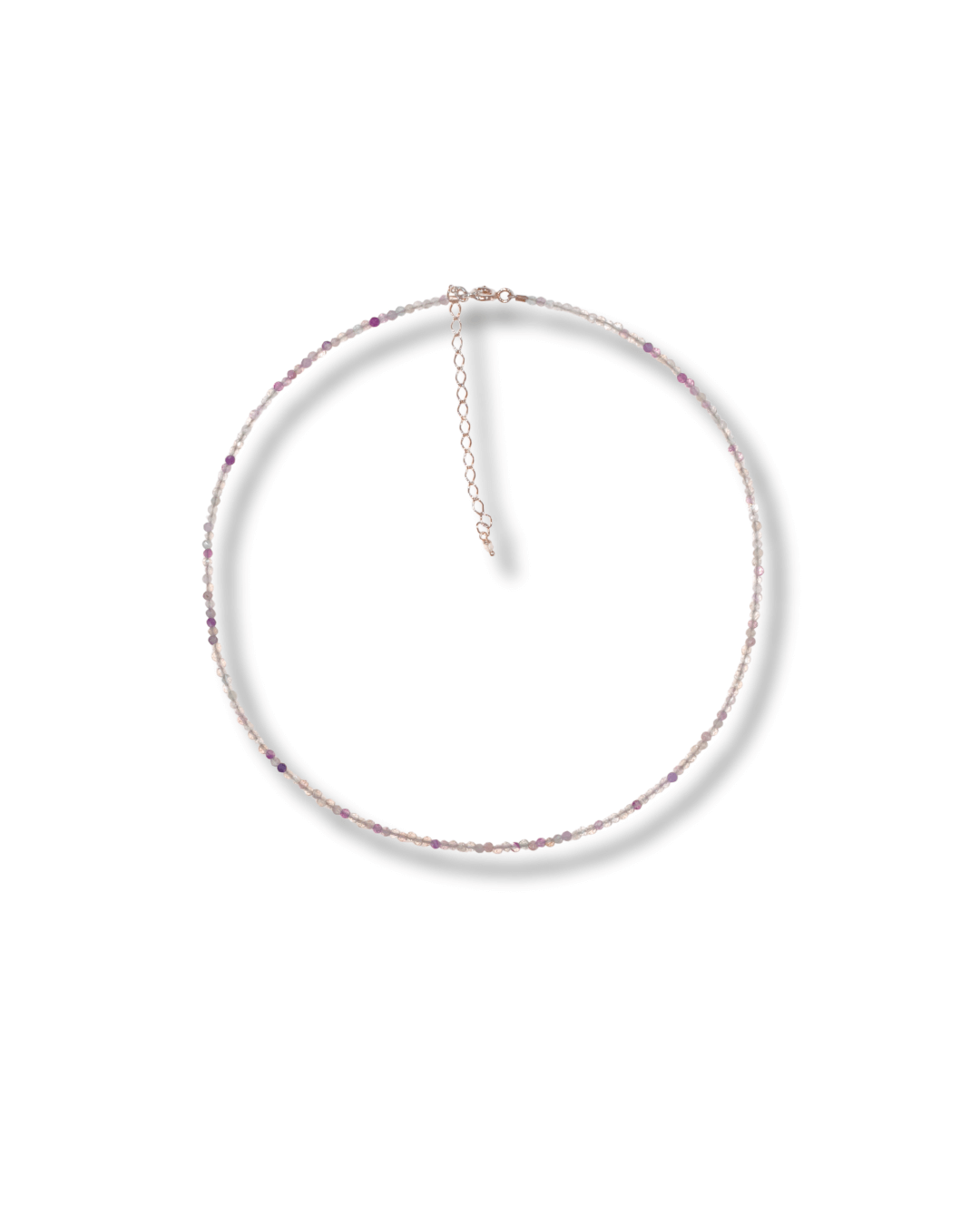 Gargantilla Fluorita Plata Ley