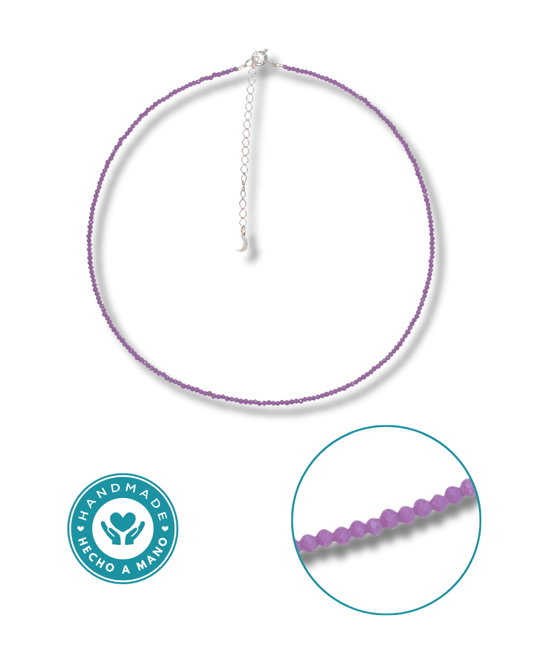 Gargantilla Fosfosiderita Plata Ley