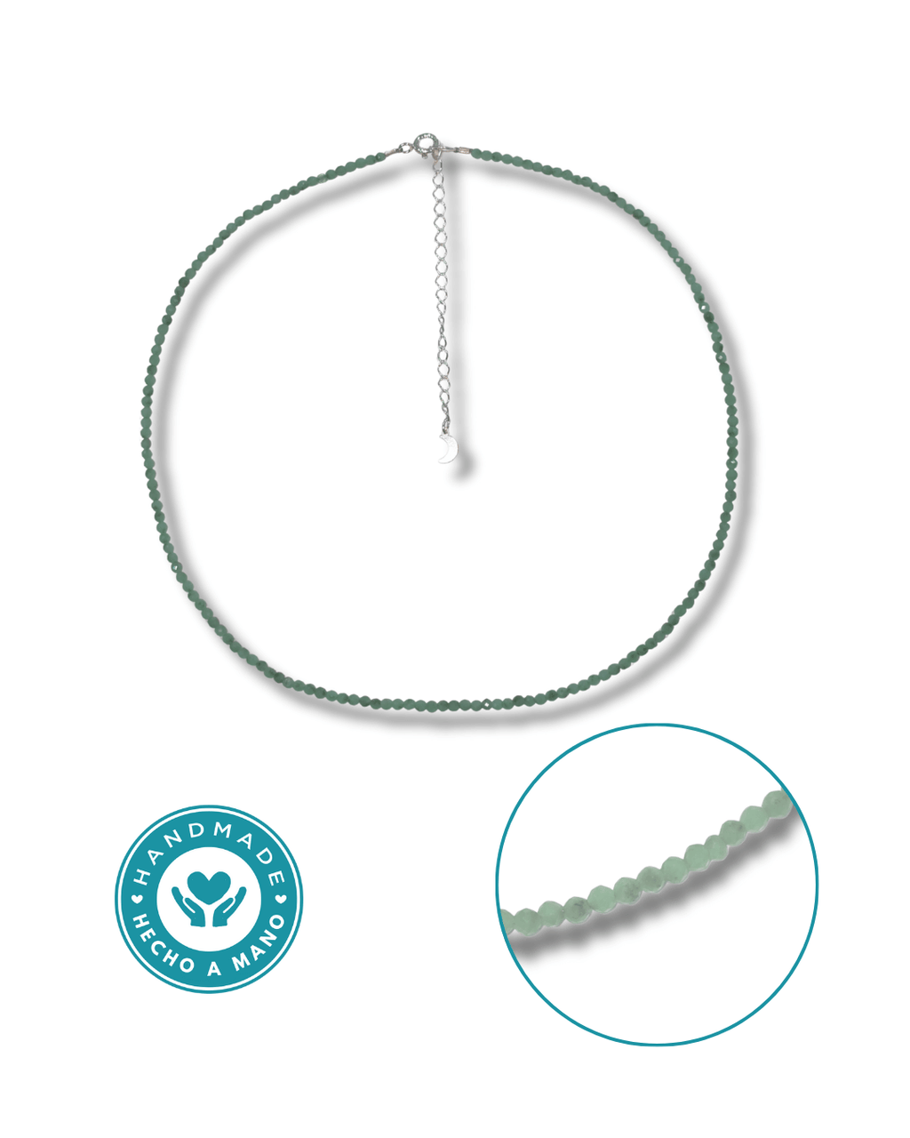 Gargantilla Jade Plata Ley