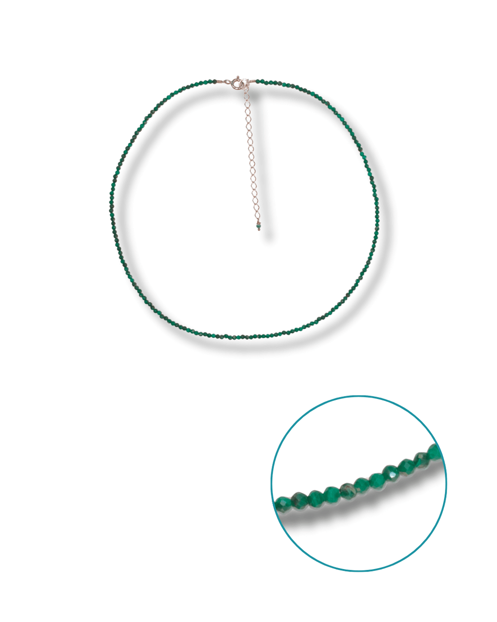 Gargantilla Malaquita Plata Ley