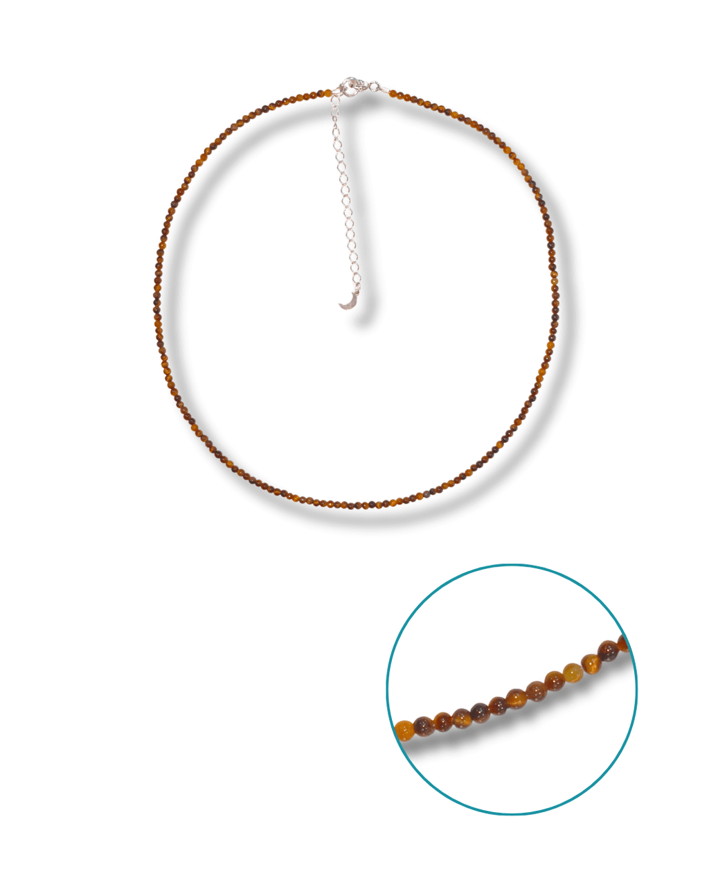 Gargantilla Ojo de Tigre Plata Ley