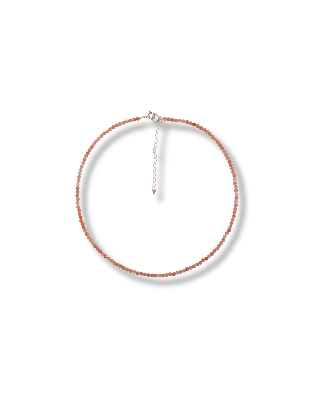 Gargantilla Piedra Sol Plata Ley