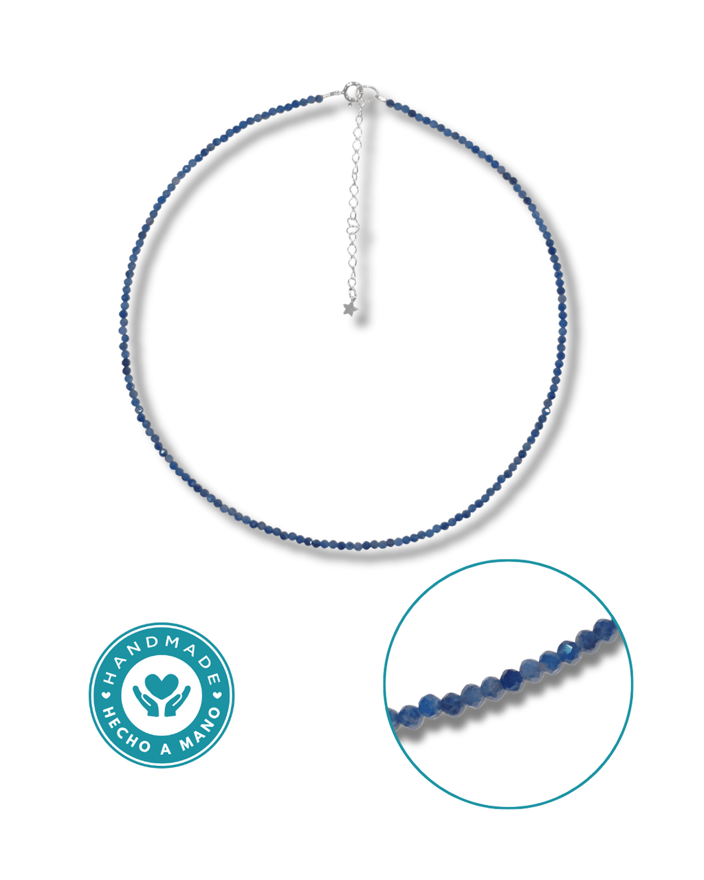 Gargantilla Sodalita Plata Ley