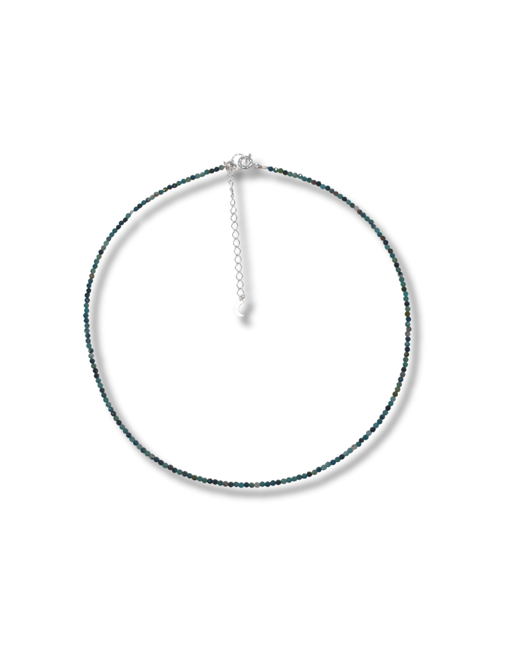 Gargantilla Turmalina Azul Plata Ley