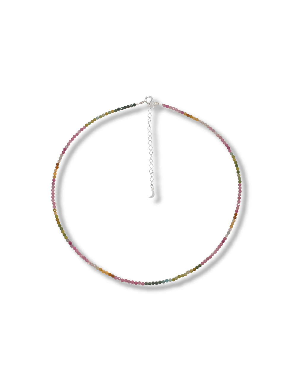 Gargantilla Turmalina Multicolor Plata Ley LS01