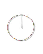 Gargantilla Turmalina Multicolor Plata Ley LS01