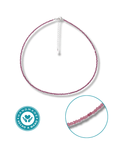 Gargantilla Turmalina Rosa Plata Ley