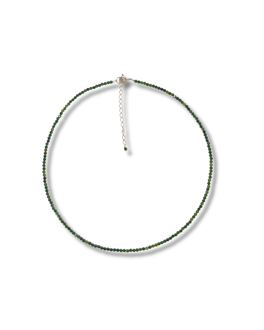 Gargantilla Turmalina Verde Plata Ley