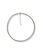 Gargantilla Turmalina Verde Plata Ley