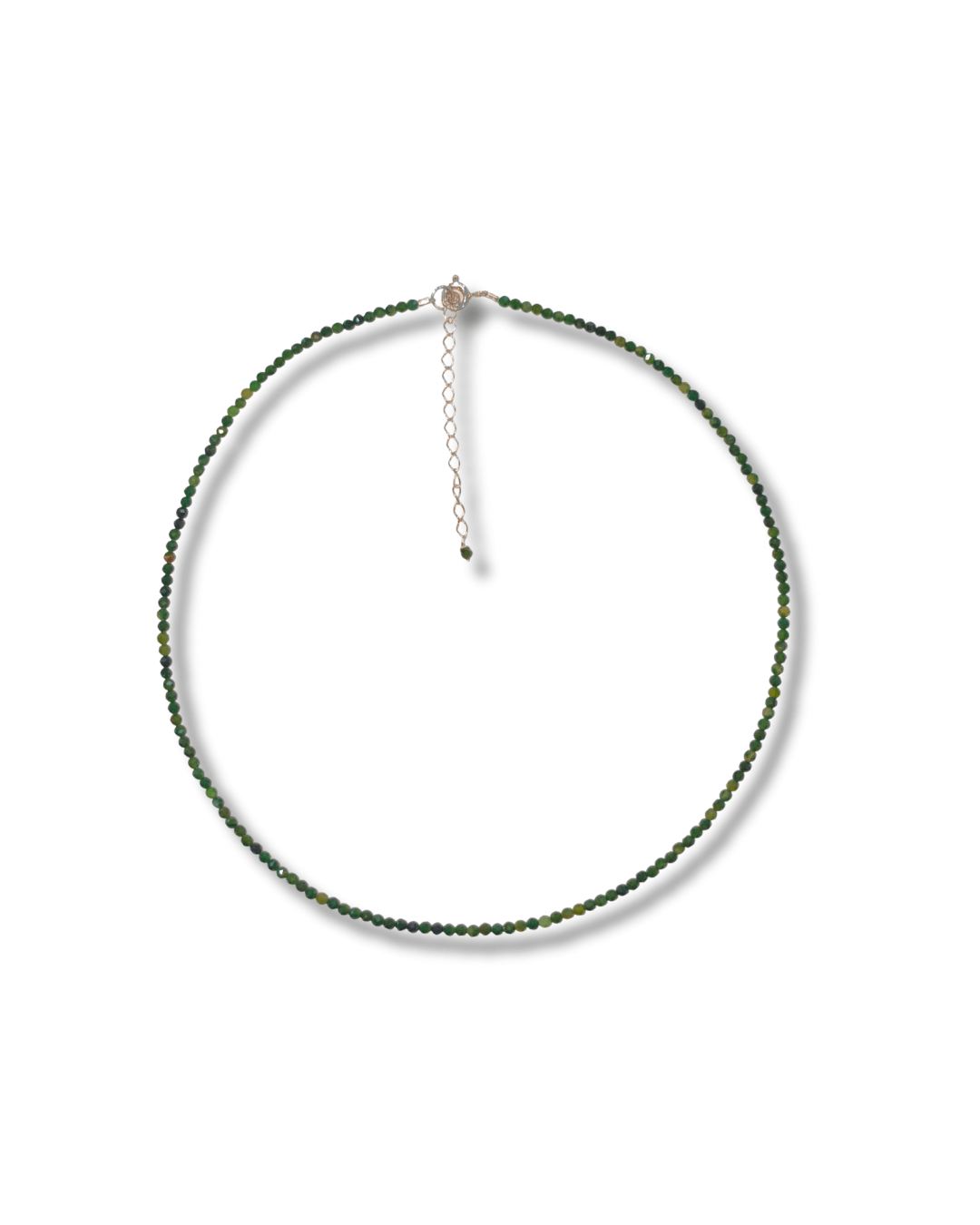 Gargantilla Turmalina Verde Plata Ley