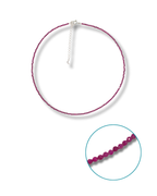 Gargantilla Rubi Plata Ley