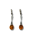 Pendientes Ambar Plata Ley