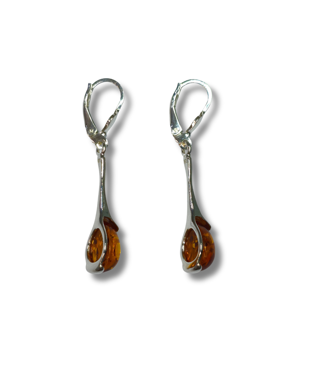 Pendientes Ambar Plata Ley