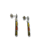 Pendientes Ambar Plata Ley LS01