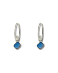 Pendientes Calcedonia Azul Plata Ley LS02
