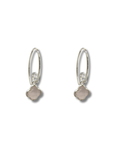 Pendientes Cuarzo Rosa Plata Ley LS02