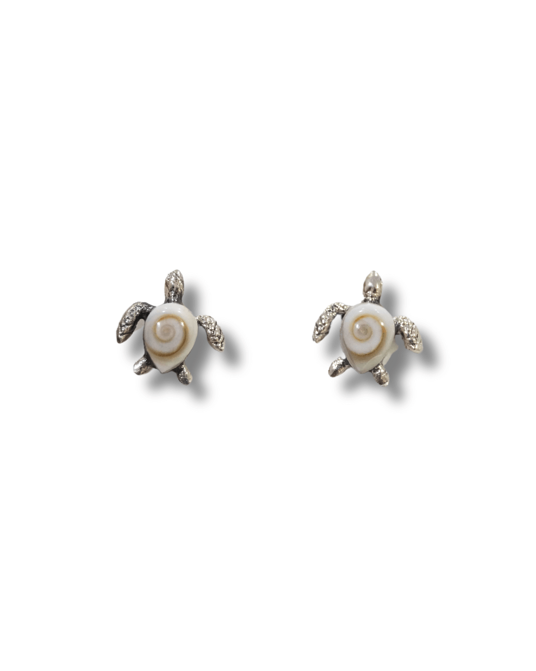 Pendientes Tortuga Ojo Shiba Plata Ley