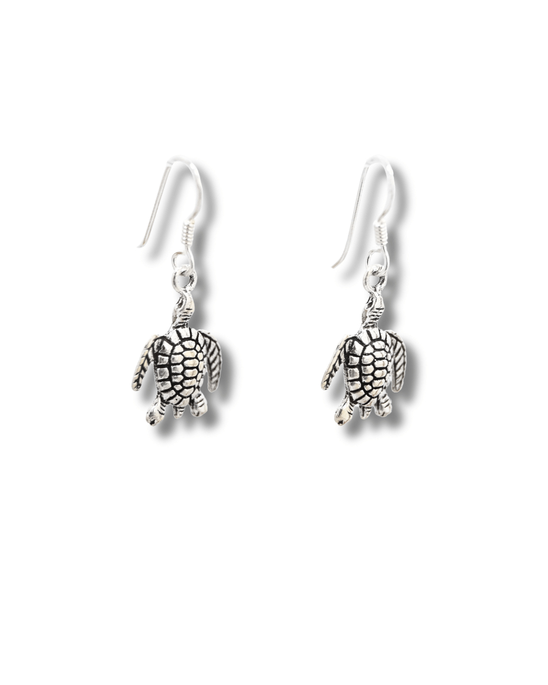 Pendientes Tortuga Plata ley