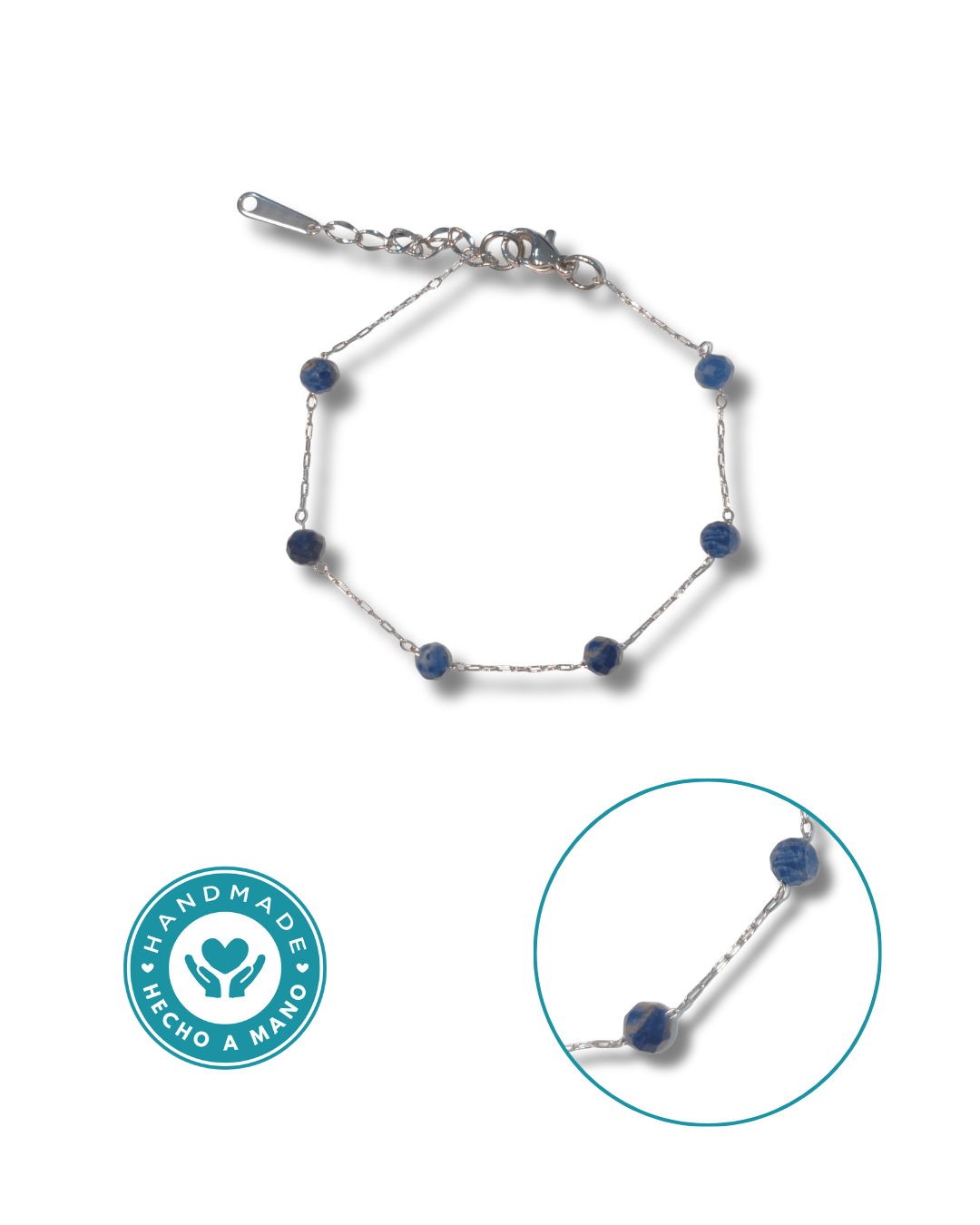 Pulsera Sodalita Acero