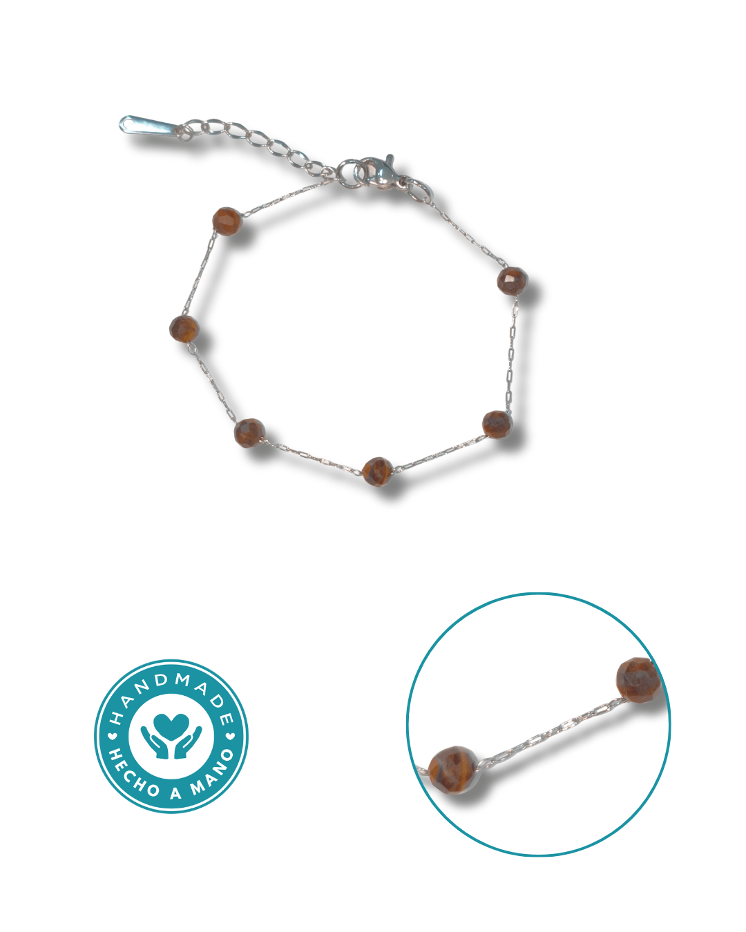 Pulsera Ojo de Tigre Acero