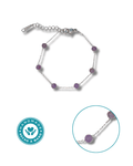 Pulsera Amatista Acero