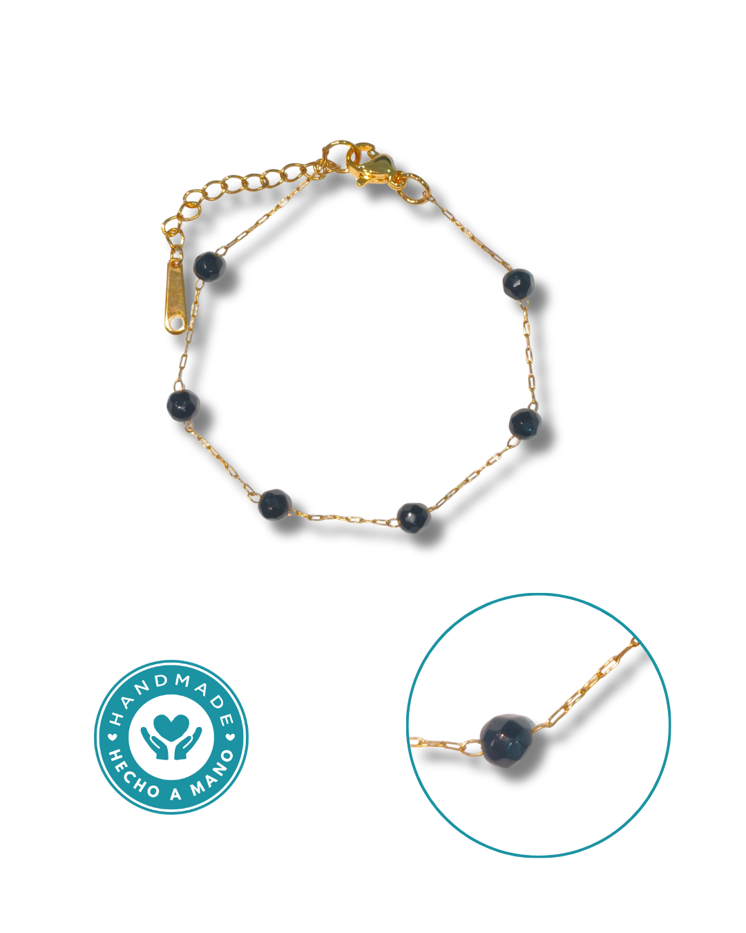 Pulsera Onice Acero Dorado