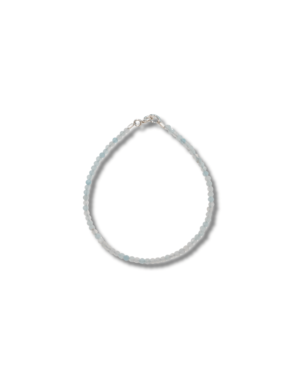 Pulsera Aguamarina Plata Ley