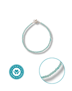 Pulsera Amazonita Plata Ley