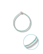 Pulsera Amazonita Plata Ley