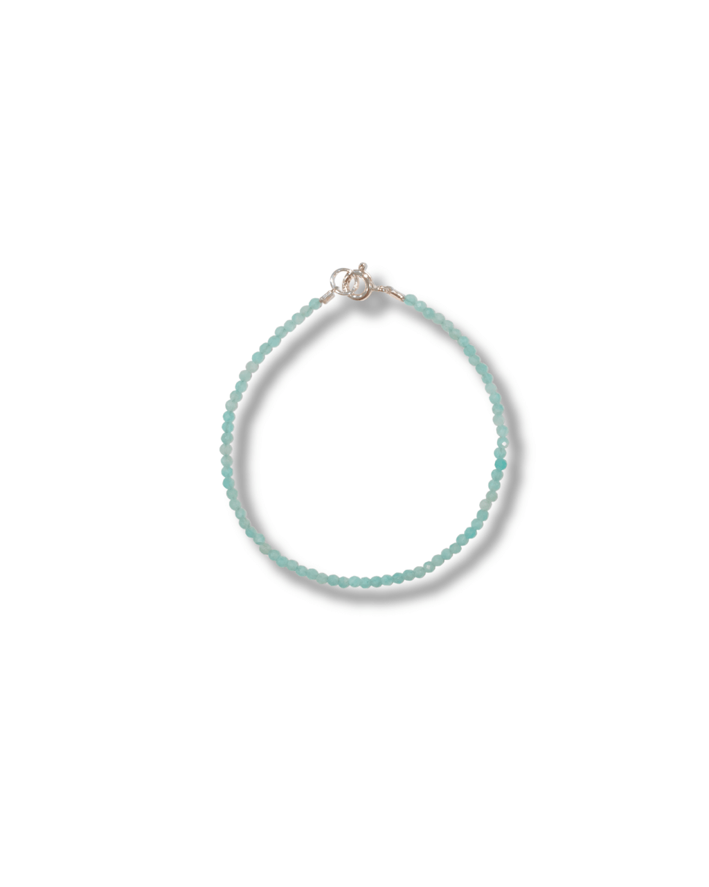 Pulsera Amazonita Plata Ley