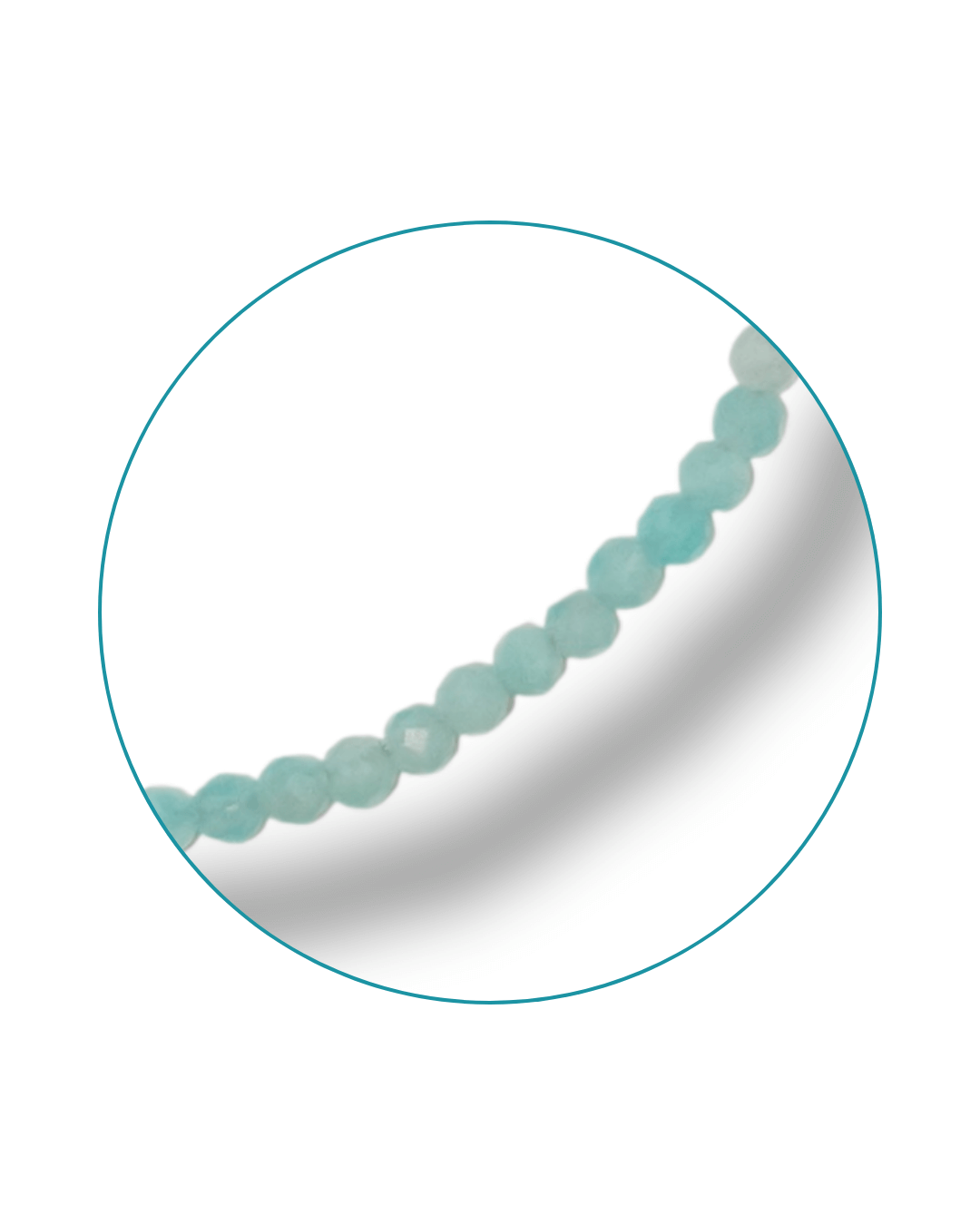 Pulsera Amazonita Plata Ley