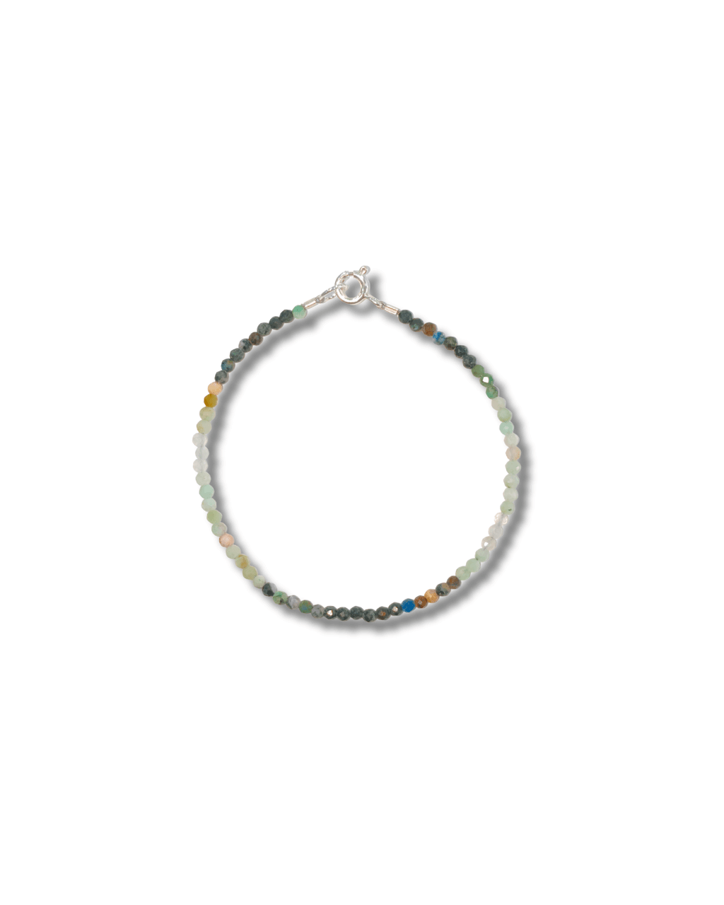 Pulsera Crisocola Plata Ley