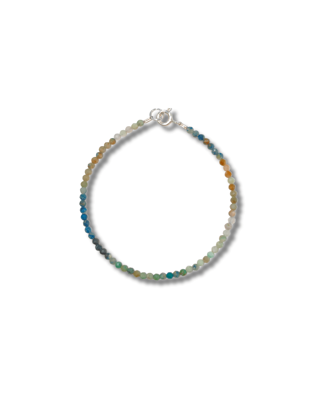 Pulsera Crisocola Plata Ley LS01