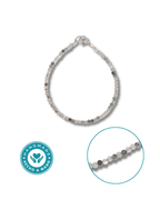 Pulsera Cuarzo Turmailinado Plata Ley