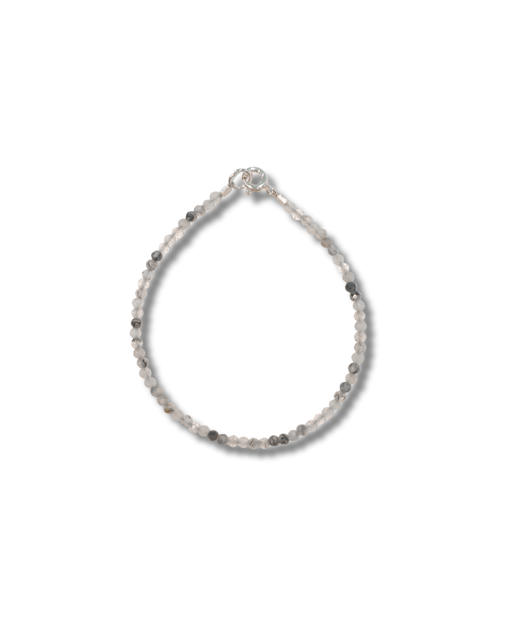 Pulsera Cuarzo Turmailinado Plata Ley