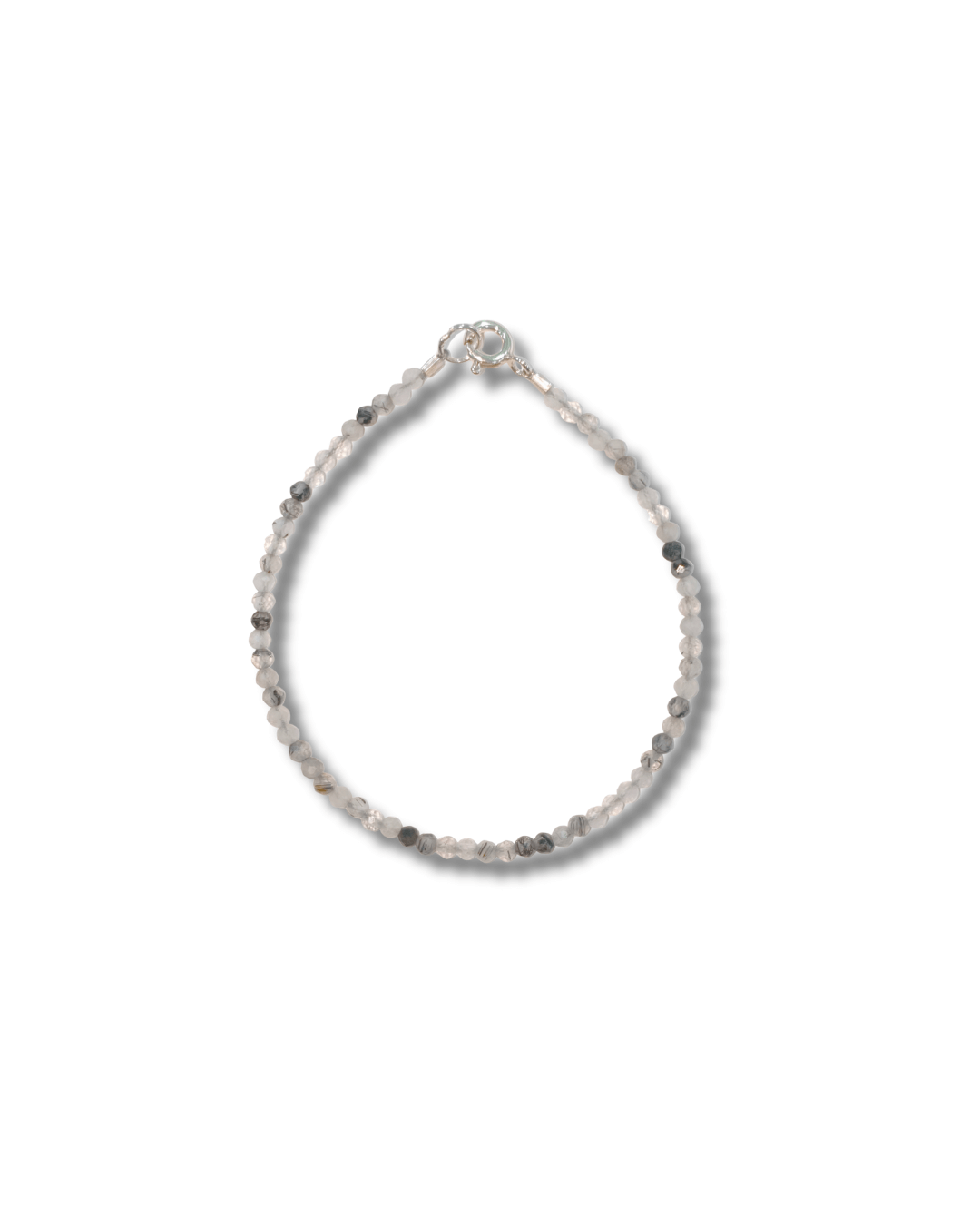 Pulsera Cuarzo Turmailinado Plata Ley