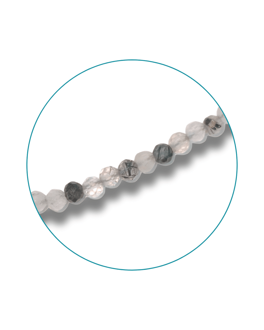 Pulsera Cuarzo Turmailinado Plata Ley