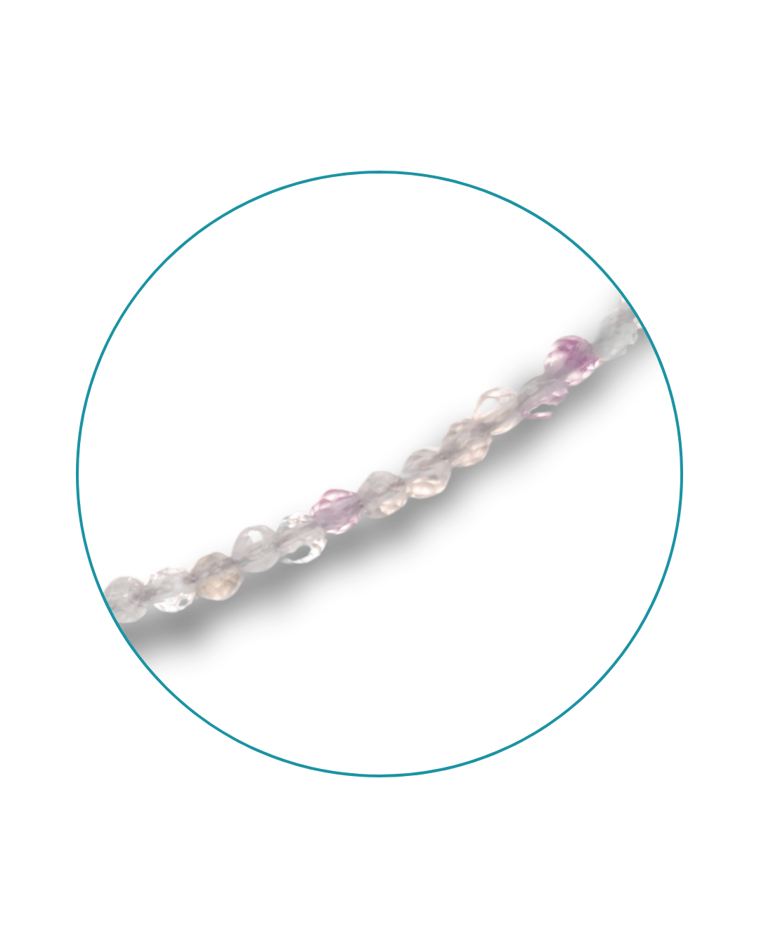 Pulsera Fluorita Plata Ley