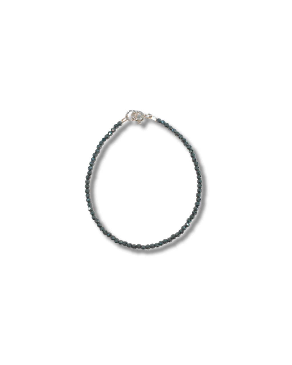 Pulsera Hematite Plata Ley