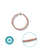 Pulsera Piedra Sol Plata Ley