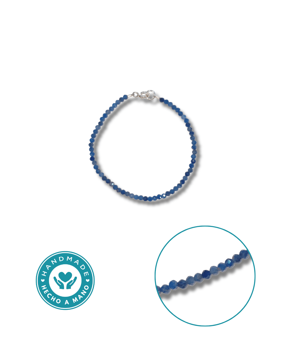 Pulsera Sodalita Plata Ley