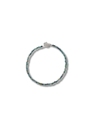 Pulsera Turmalina Azul Plata Ley