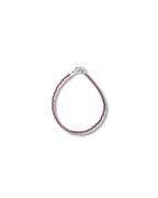 Pulsera Turmalina Rosa Plata Ley