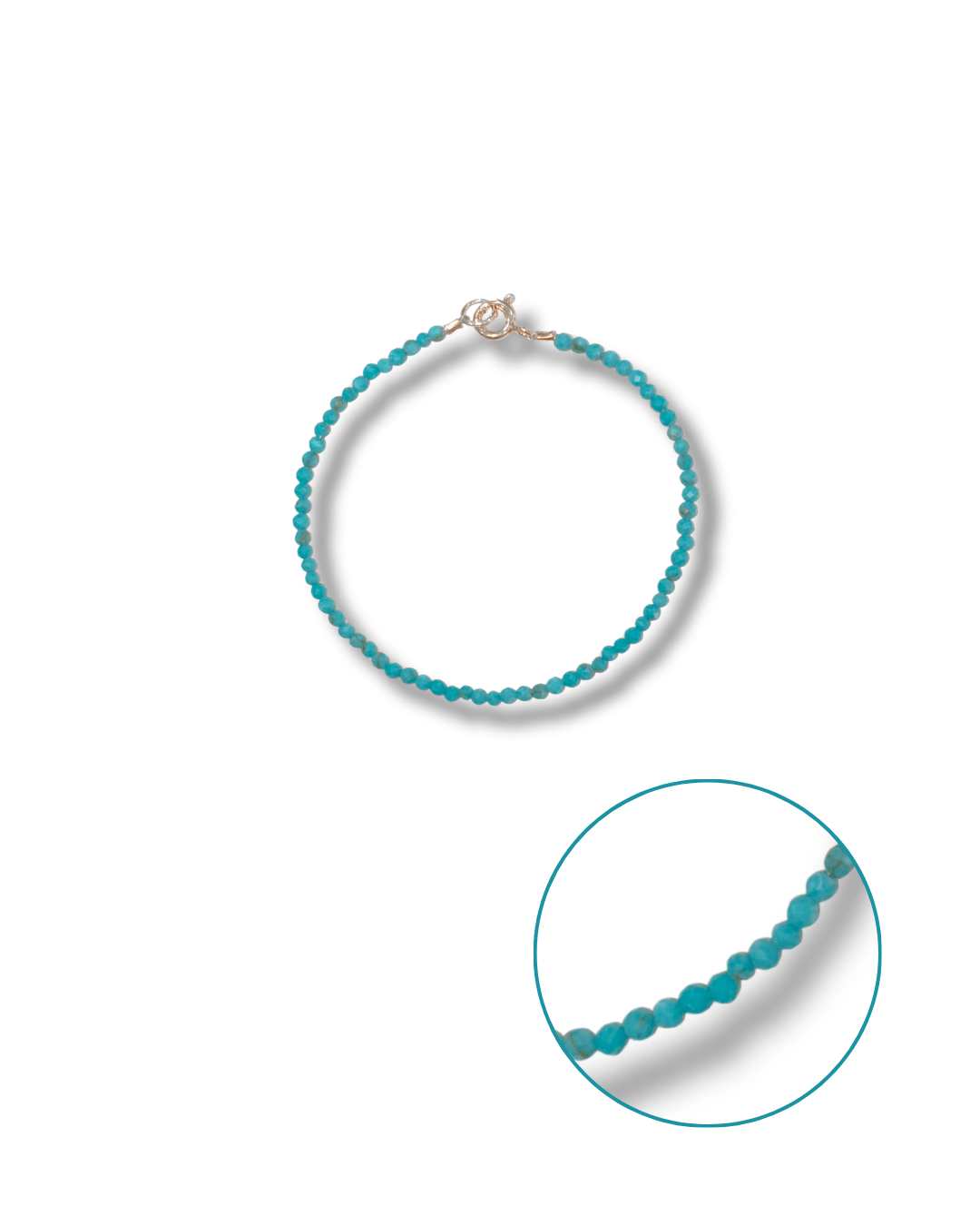 Pulsera Turquesa Plata Ley