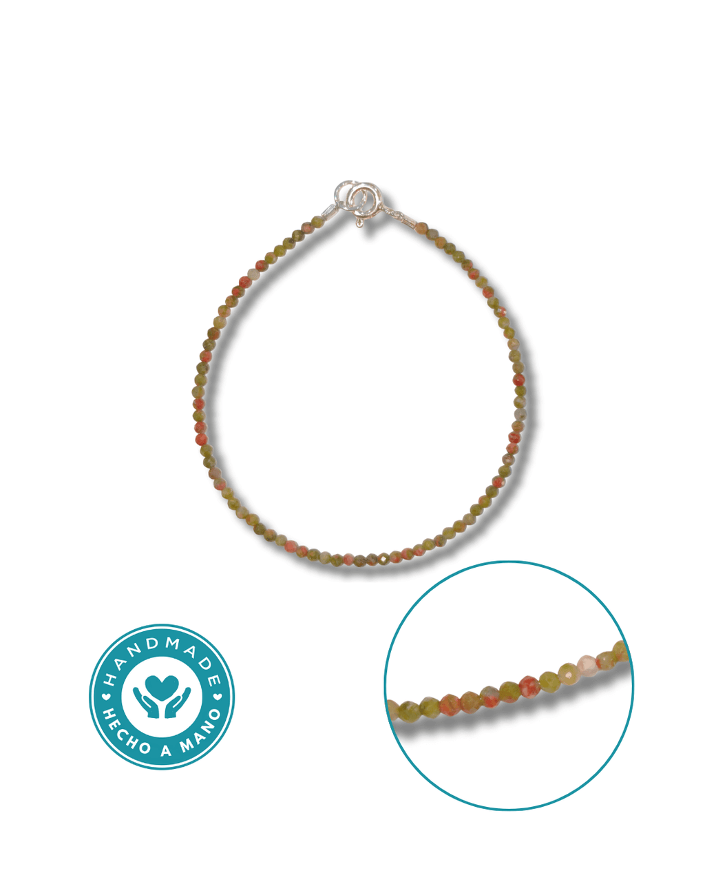 Pulsera Unakita Plata Ley