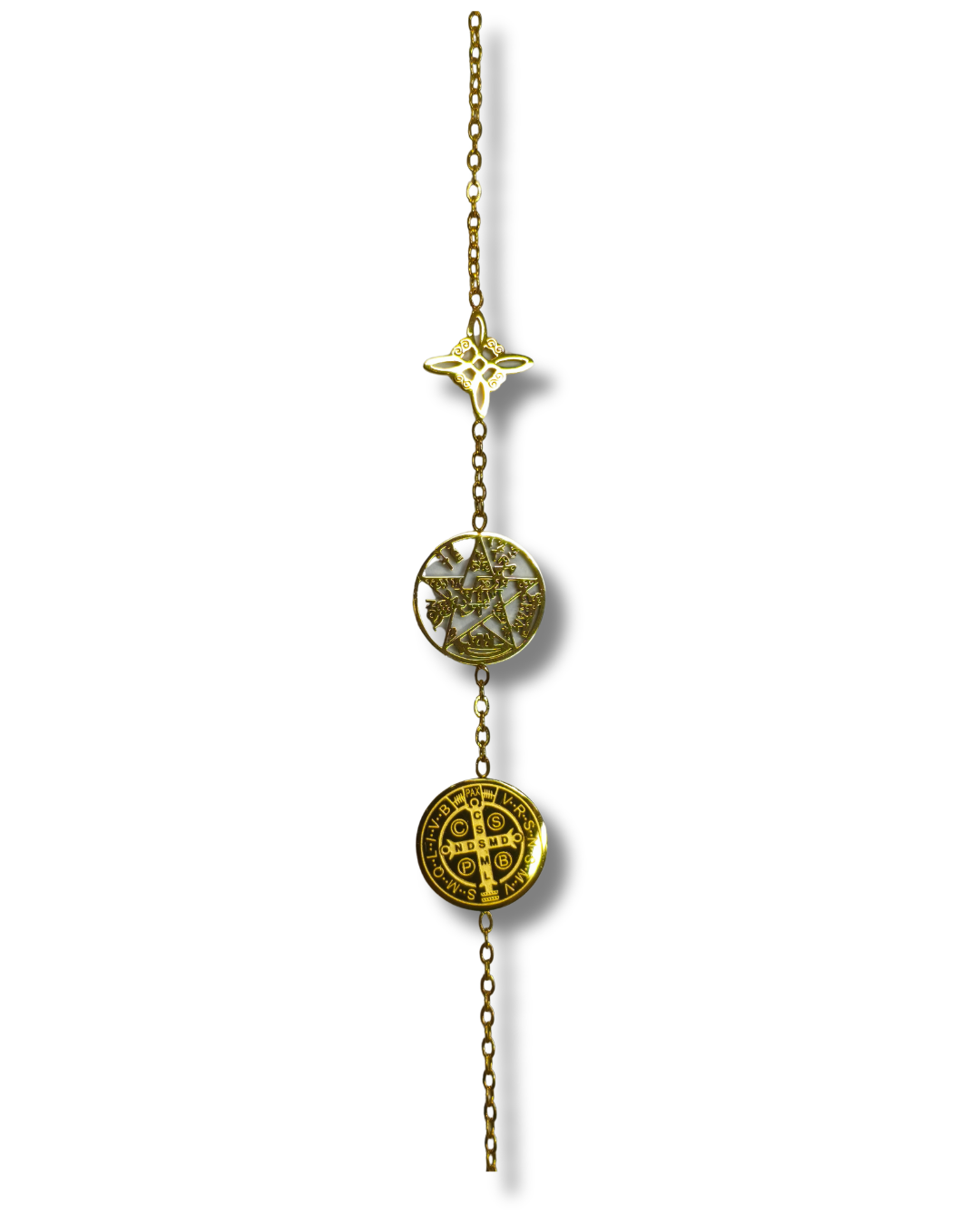Pulsera Simbologia Acero Dorado LS05